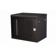 Шкаф 19" телекоммуникационный настенный, 9U 501x600х450 мм, дверь перфорация, черный